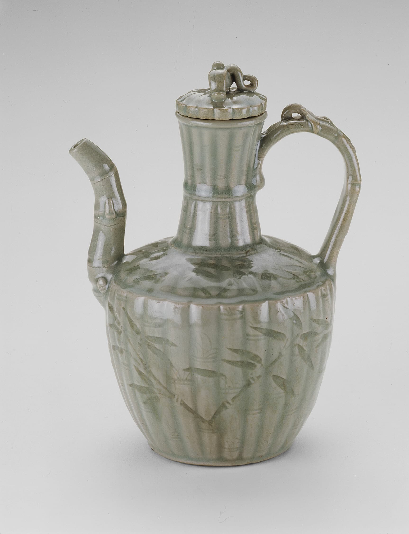 Ewer with Bamboo Fluting
